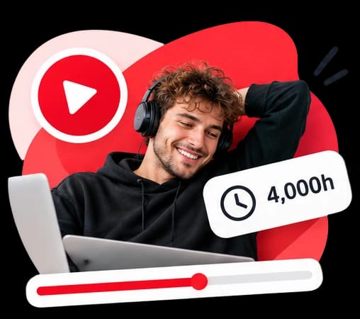 Buy YouTube Watch Hours illustration
